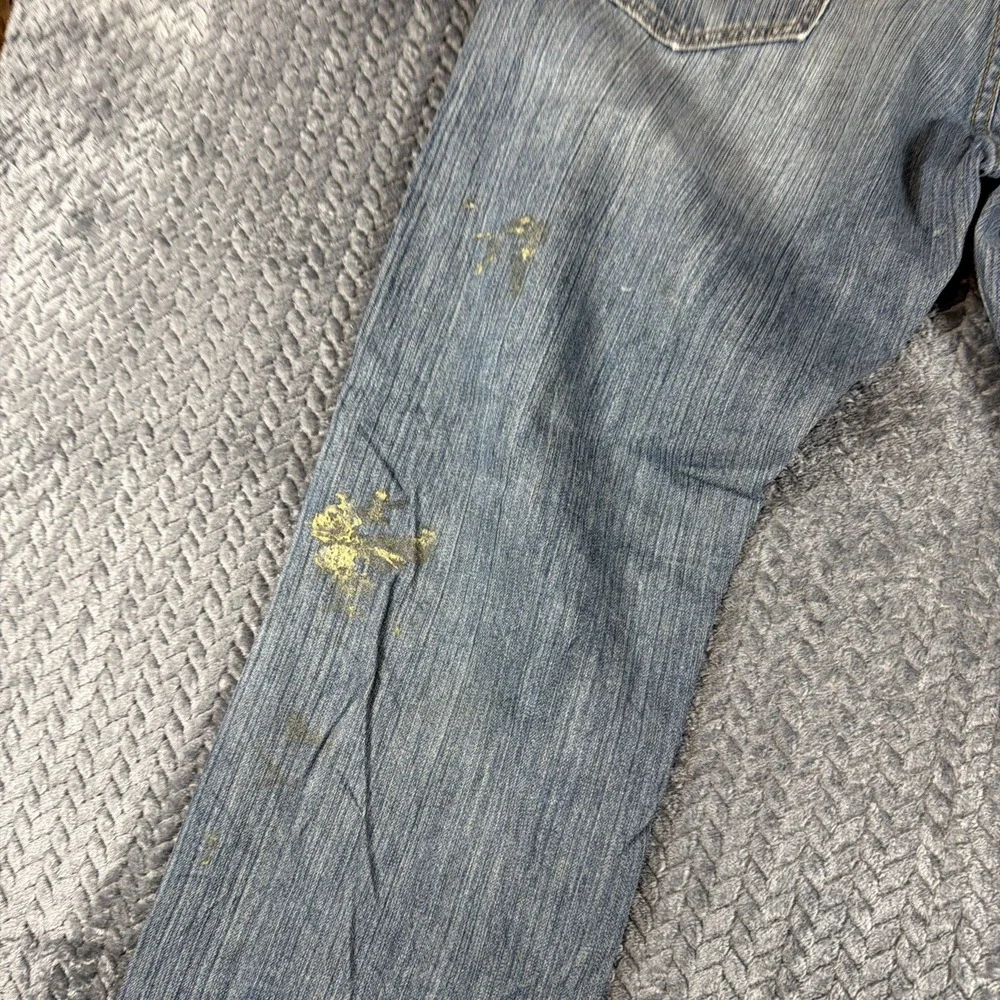 Levis 559 Jeans Mens 34x32 Blue Denim Cotton Faded Faded Straight Workwear Adult